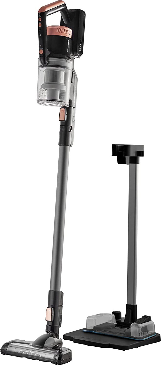 Grundig VCP 5030, 2-in-1-Stabstaubsauger, Beutellos, Schwarz, Kupfer, Trocken&Nass, Akku, Lithium-Ion (Li-Ion)