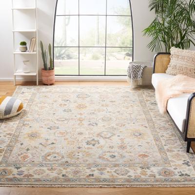 SAFAVIEH Hand-Knotted Samarkand Tawni Traditional Wool Rug