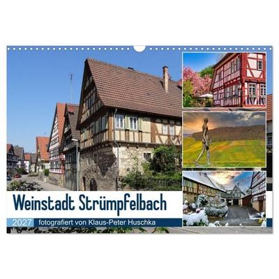 Weinstadt Strümpfelbach (Wandkalender 2027 DIN A3 quer), CALVENDO Monatskalender