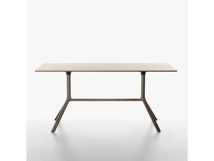 Tisch klappbar Plank Miura 160x80 cm, Beige, Rechteckig, Neu - Perfekt für Meetings