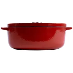 KitchenAid braadpan 30cm - gemailleerd gietijzer - keizer rood - ovaal, Pfanne + Kochtopf, Rot