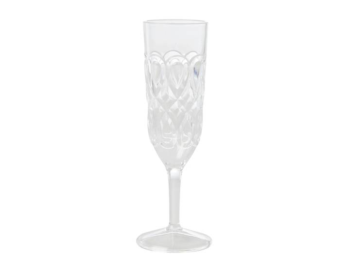 RICE Verre à champagne Rice acrylique Transparent