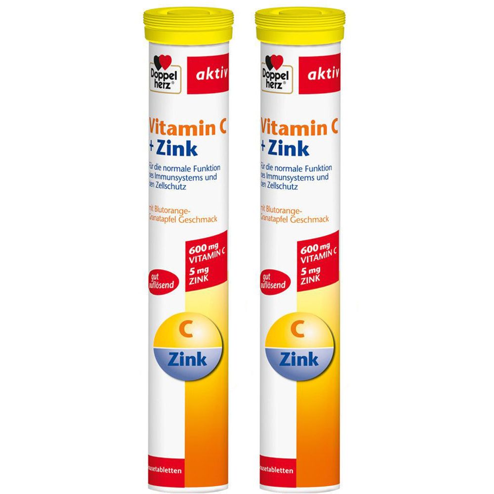 Doppelherz Vitamin C + Zink 2x15 St Brausetabletten