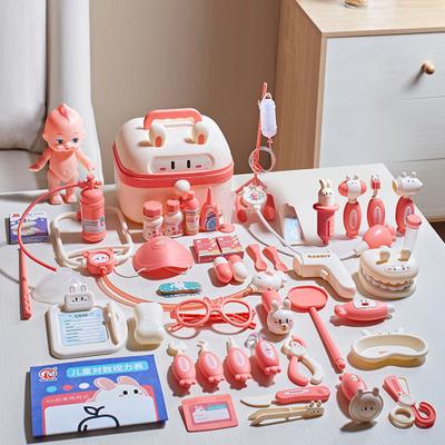 Inspire Daily Merch Medical Kit Toys For Kids, Kids Doctor Play Set, Stethoscope, Syringe, Dentist Tools, Educational Gift For Boys And Girl luxury Set Pink