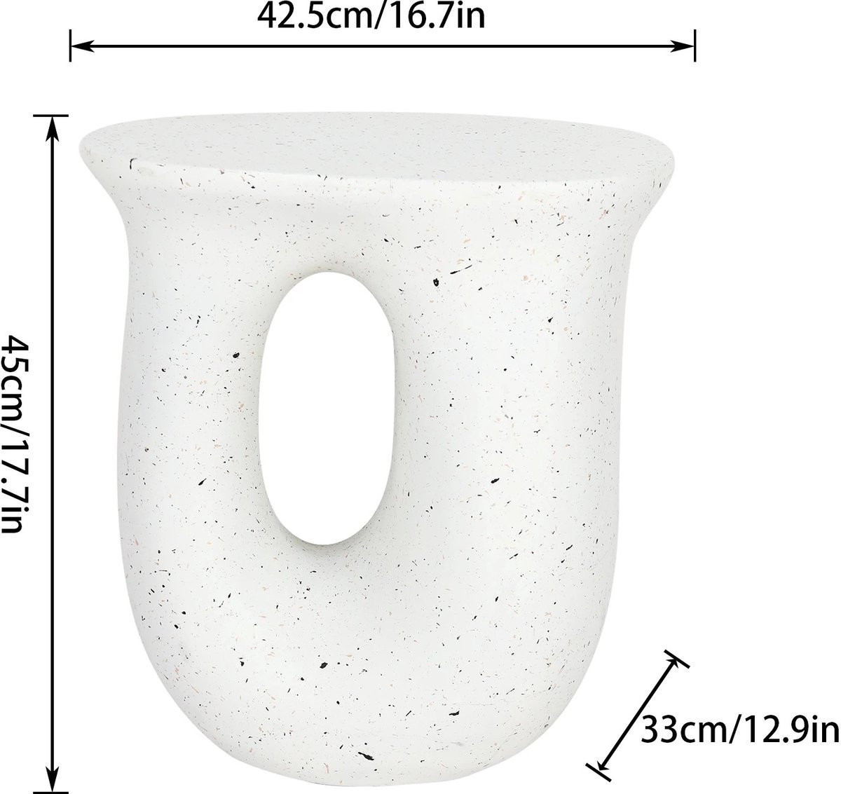 Trendique Stijlvolle en Moderne Bijzettafel - Beige