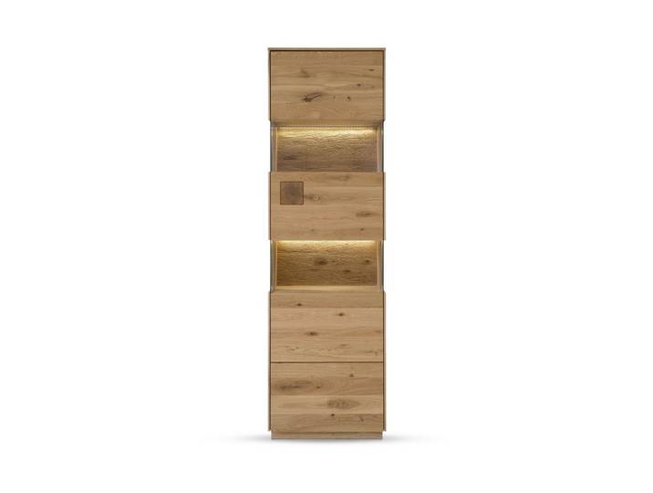 Main Möbel Vitrine Vitrine 63x209cm 'Monza' Wildeiche geölt