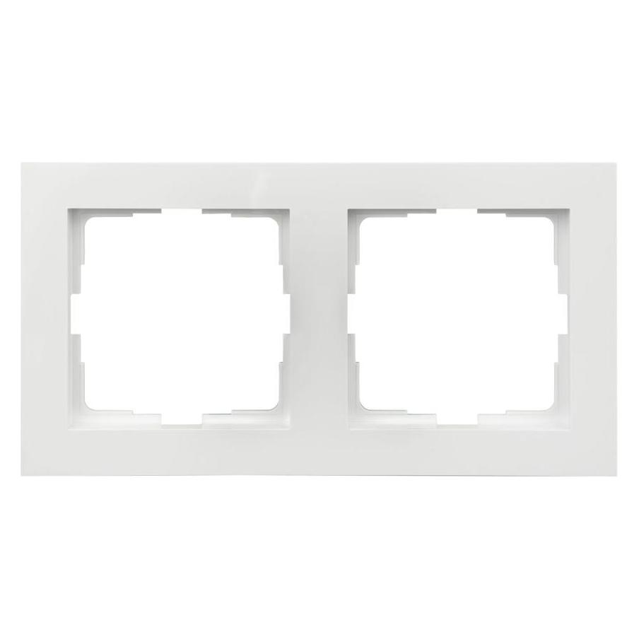 Varia Abdeckrahmen 2-fach weiss für Steckdosen und Schalter (426381)