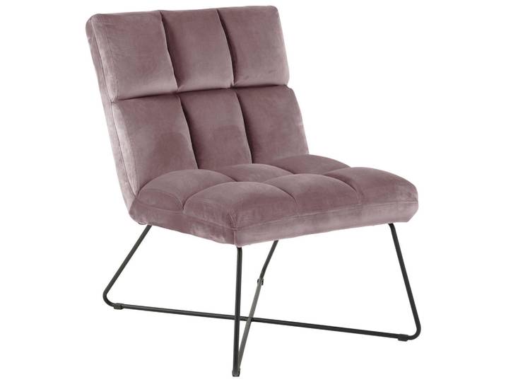 Sessel, Rosa, Schwarz, Metall, 62x90x86 cm, Reach, Wohnzimmer, Sessel, Sonstige Sessel