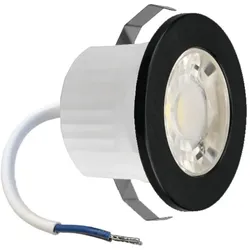 Braytron 3w Mini LED Einbauleuchte Einbaustrahler Einbauspot Spot Schwarz 240 Lumen Schutzart IP54 Kaltweiß