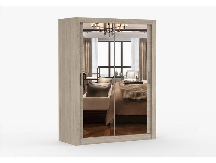 Schwebetürenschrank MILAN eiche 2 Türen