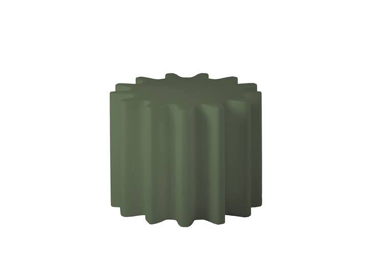 SLIDE table basse / tabouret GEAR (Vert mauve - Polyéthylène)