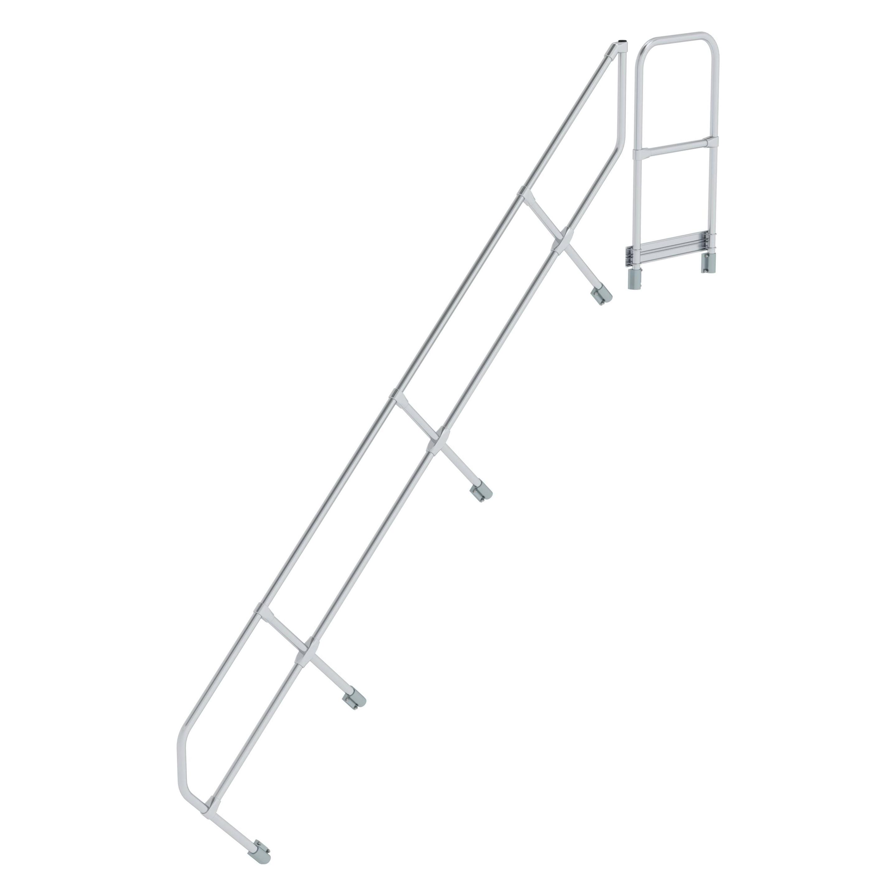 Munk Zweiter Handlauf für Treppe mit Plattform 45° 12 Stufen (Gerüst, 46 cm) (600512)