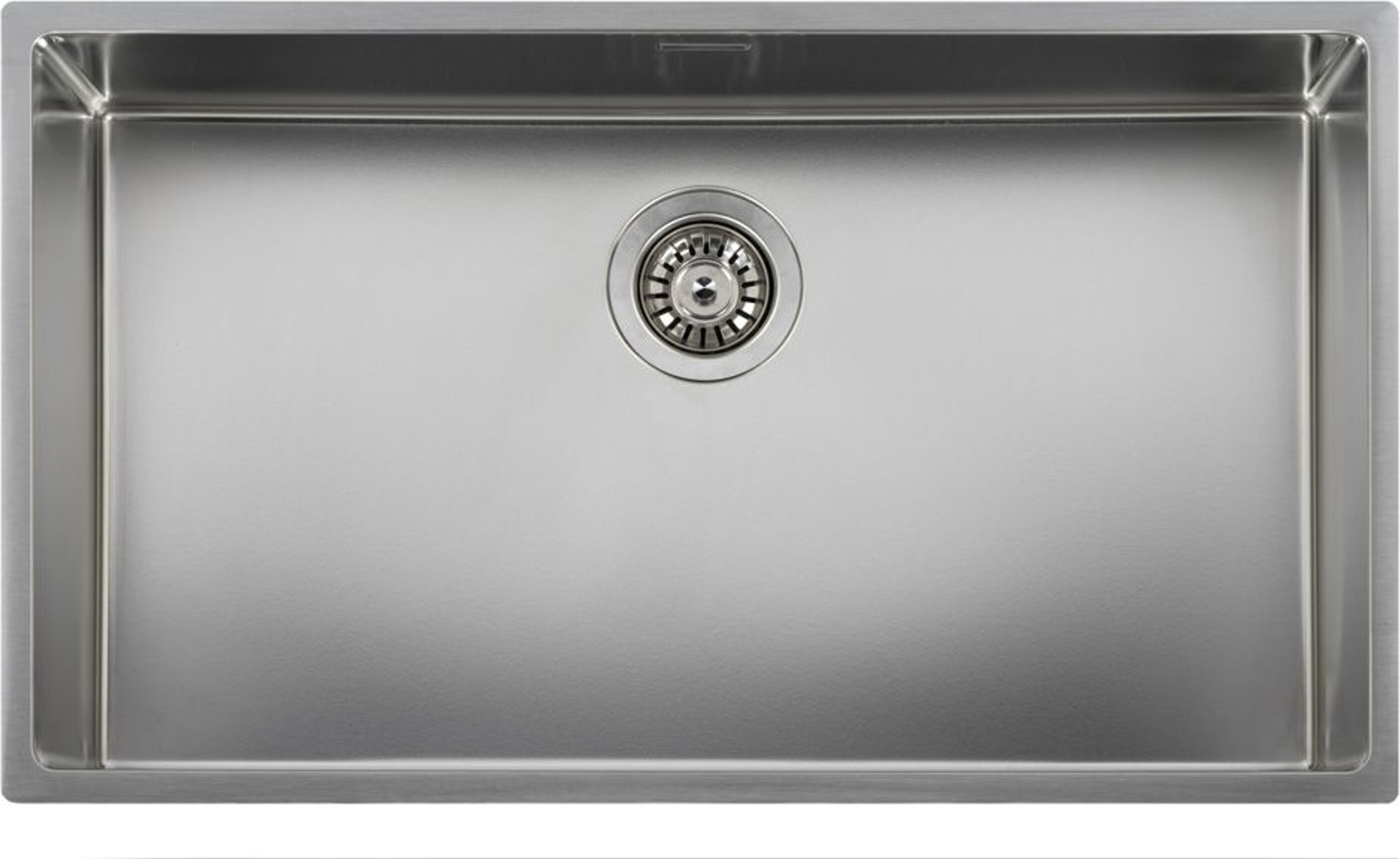 Reginox Einbauspüle 3D 760x440 - Küchenspüle mit praktischem Integral-Siebkorbüberlaufventil, Edelstahl seidenglanz