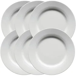 Angela Bruderer Speiseteller «Modesta», Ø 27 cm, 6er-Set, Teller, Weiss