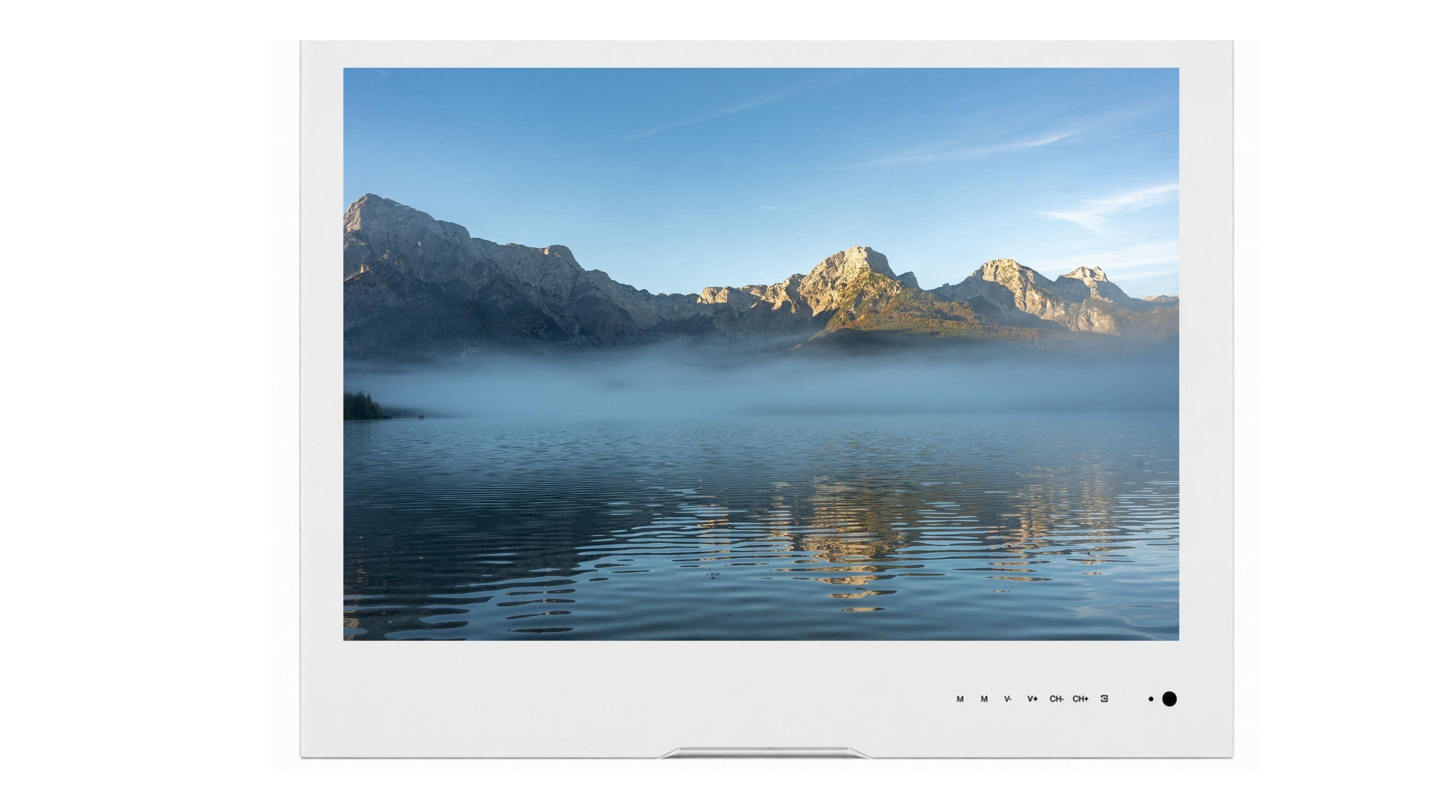 Einbau Smart Fernseher für die Küche AVS240WS (weißer Rahmen)