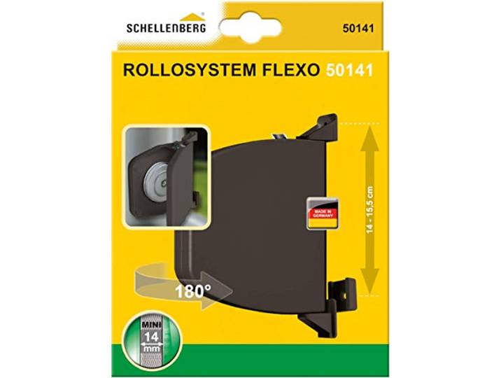 Schellenberg 50141 rolluik bandopwinder Flexo 14mm, bruin