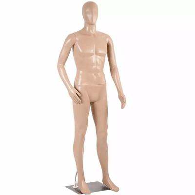 Male Full Body Realistic Mannequin Display With Head Turns, Adjustable Dress Form With Metal Base For Clothing Stores Male Full Body Realistic Mannequin Display With Head Turns, Adjustable Dress Form With Metal Base For Clothing Stores