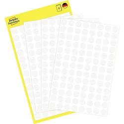 Avery-Zweckform 3175 Markierungspunkte Etiketten Ø 8 mm Weiß 416 St. Permanent haftend Papier