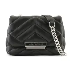 A|X Armani Exchange für Damen. 9485874R74200020 Mini Handtasche schwarz (OSFA), Lässig, Baumwolle