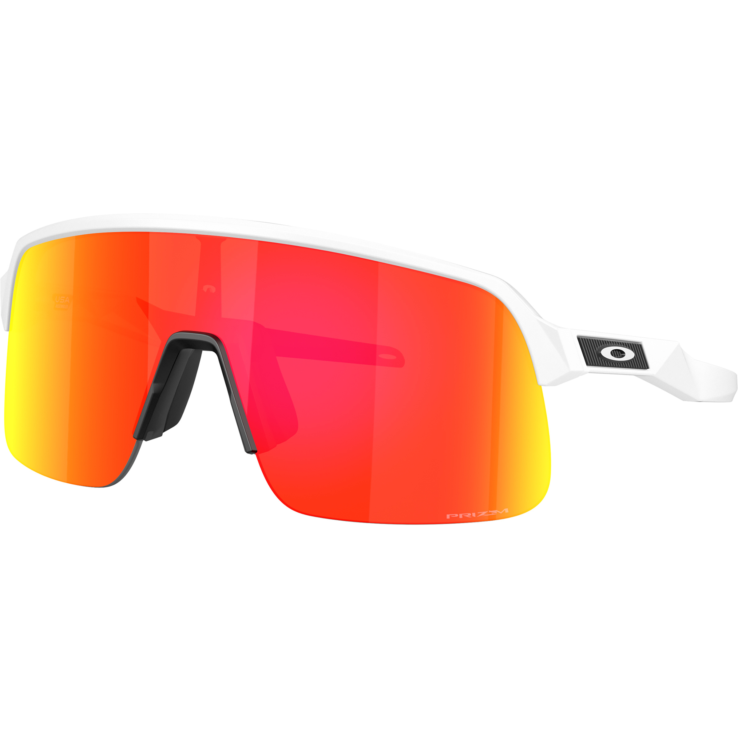 Oakley Sutro Lite S Sportbrille Sportbrillen & Sportsonnenbrillen white-prizm ruby Rennrad | Trailrunning | Bergsteigen