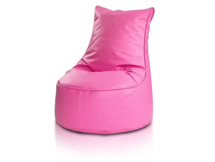 Fauteuil Assise Poire SEAT L Cuir écologique Rose