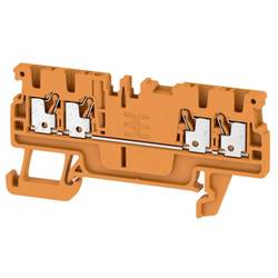 Weidmüller 1552720000 Durchgangsreihenklemme 3.5 mm Push-In-Klemme Belegung: einfach Orange 100 St. Piece