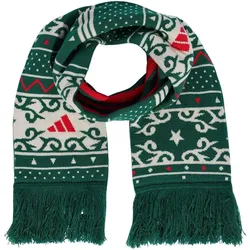 adidas Xmas Graphic Schal KW4430 - collegiate green/ivory/pure ruby
