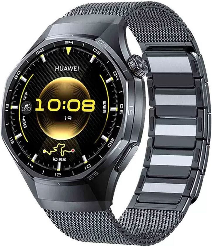 INF Magnetisches Edelstahl-Uhrenarmband kompatibel mit Huawei GT6 Pro Grau
