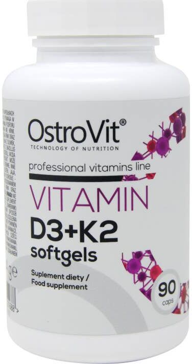 OstroVit Vitamin D3+K2 90 Perlas