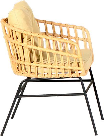 Sessel Rattan Garten möbel Sitz Veranda Lounge Terrasse Balkon Outdoor