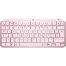 Logitech MX Keys Mini (DE, Kabellos), Tastatur, Rosa