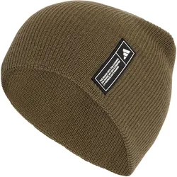 adidas Essentials Label Beanie KG9581 - olive strata/white 58 - 60 cm