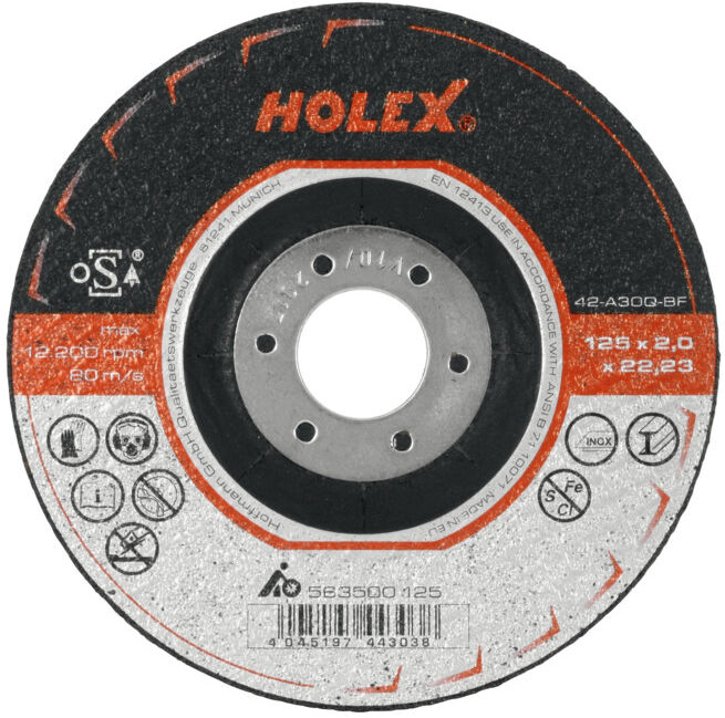 HOLEX Disque de tronçonnage «2 en 1» 125 mm (563500 125)