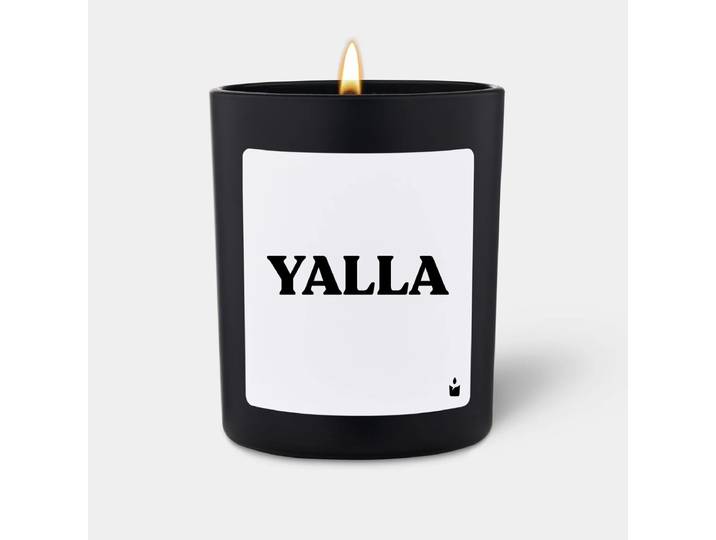 Duftkerze Schwarz Woody Yalla