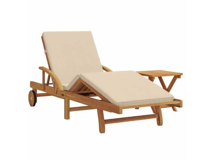 STAR SALE® Transat (2 pcs) - ANTI-UV - Beige 40x40x40cm Bois d'acacia massif T198