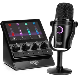 Hercules Stream Starter Kit, Streaming Deck, Schwarz