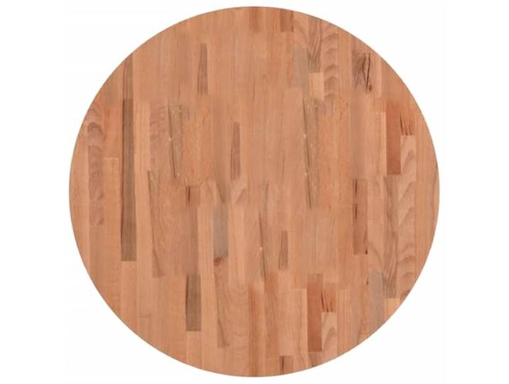 GFDWPUY Runde Tischplatte Massiv Buche Ø80 cm Naturholz, Gerade Maserung, Vielseitig für Couchtisch, Leicht zu Reinigen