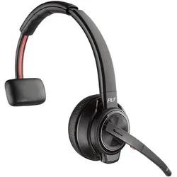 HP Poly Savi 8210 Monaural DECT (Kabellos, USB-A), Office Headset, Schwarz