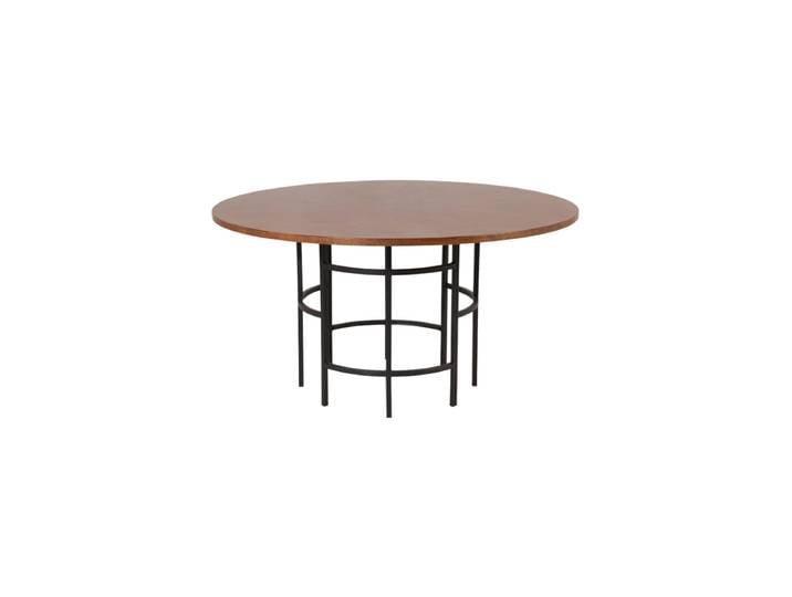 Runder Design Esstisch „Copenhagen“ Ø 140 cm Braun VE DESIGN