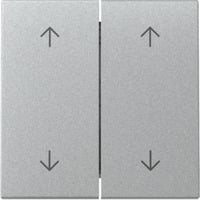 Wippe zweifach mit Pfeilsymbolen aluminium, Retail