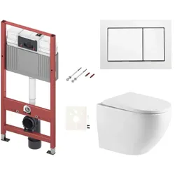 SAT Wand-WC-Set für Trockenbau/Vorwandmontage SIKOTSTOR67400