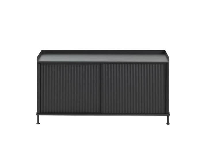Muuto Enfold Sideboard niedrig 125x45x63 cm Black-Black