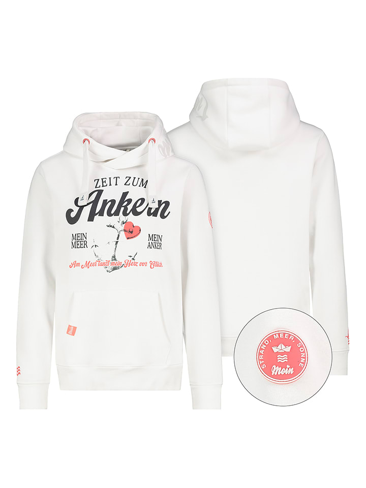 Eight2Nine Hoodie in Weiß - S