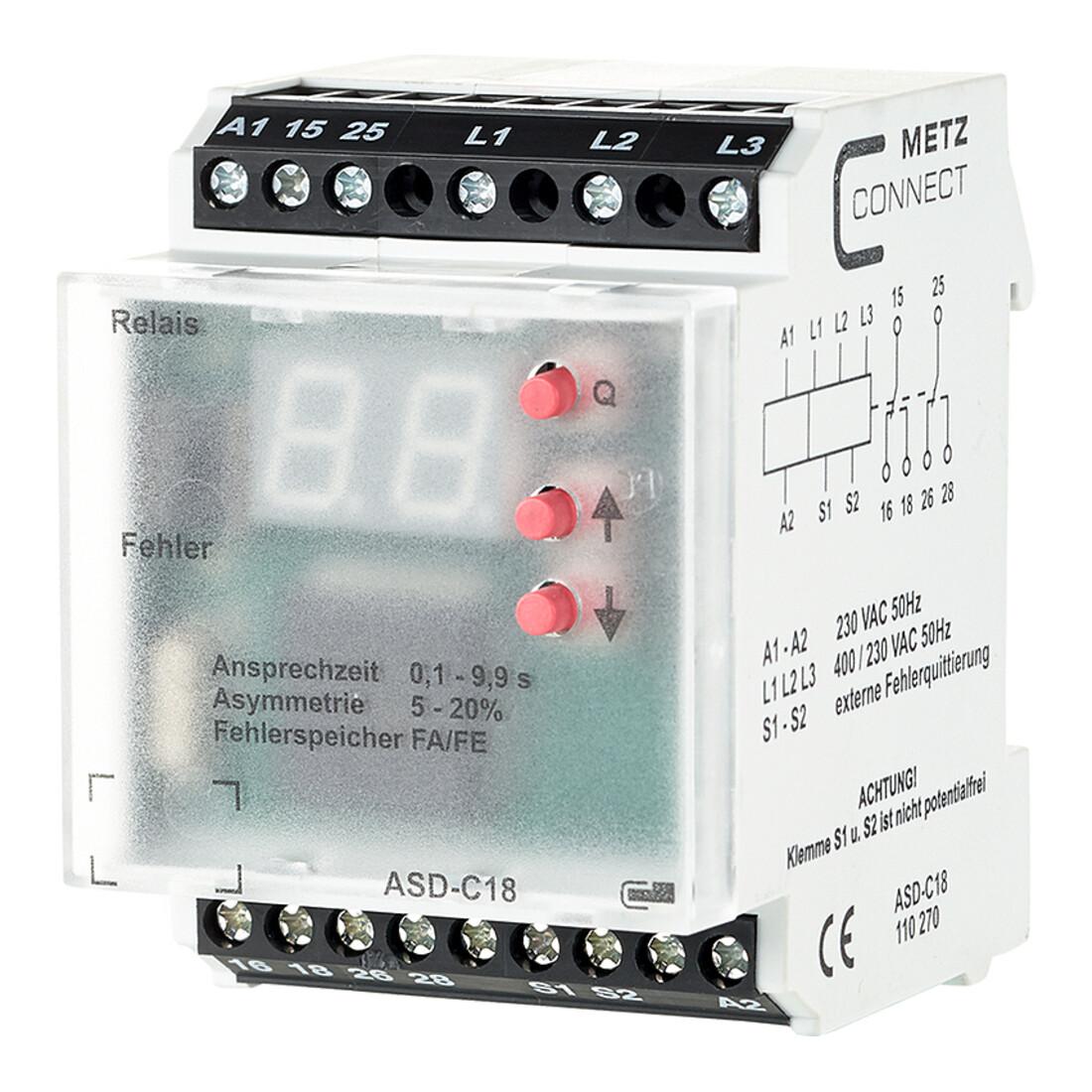 Metz Connect Überwachungsrelais ASD-C18 230VAC2We9, 9 (110270)