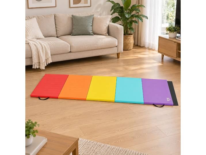 HOMCOM Tapis Fitness Pliable 195x76cm Rembourrage EPE