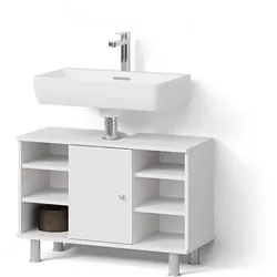 WASCHBECKENUNTERSCHRANK Fucino Weiß 80 x 54 cm