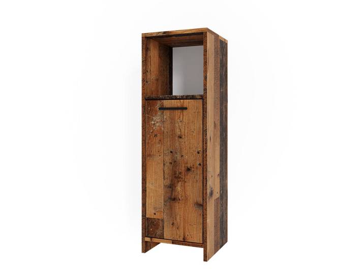 Vicco Midischrank Kiko Eiche rustikal 30 x 95 cm, Wildeiche, Holzwerkstoff, Quadratisch, 30x95x30 cm, Badezimmer, Badezimmerschränke, Midischränke