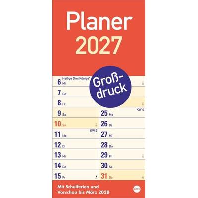Großdruck Planer 2027