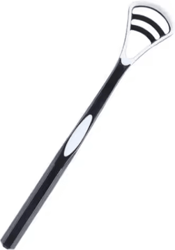 Inspire Picks Tongue Scraper For Deep Cleaning, Fresh Breath & Daily Oral Care black