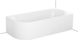 Bette 3435-000CELVS Badewannen Eck Sonderform Lux Oval V